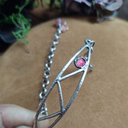ZigZag BRACELET - Pink Tourmaline - Art In Motion Jewelry & Metal Studio LLC