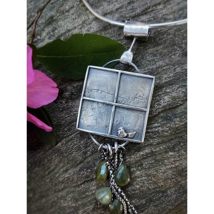 WINDOWS COLLECTION - Create your own - Fine Art - Sterling Silver Pendant - Art In Motion Jewelry & Metal Studio LLC