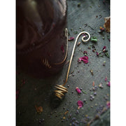 Hand Forged Brass Honey Dipper - Art In Motion Jewelry & Metal Studio LLC