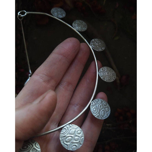 Geometric Collar Necklace - Art In Motion Jewelry & Metal Studio LLC