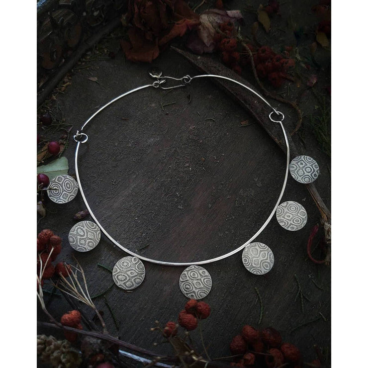 Geometric Collar Necklace - Art In Motion Jewelry & Metal Studio LLC