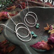 EVERYDAY HOOP EARRINGS • textured sterling silver earrings - Art In Motion Jewelry & Metal Studio LLC