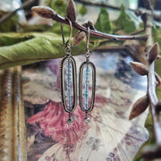 SUMMER GEMS • textured sterling silver earrings - Art In Motion Jewelry & Metal Studio LLC