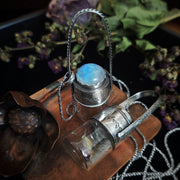Tiny Treasures Necklace  - Glass Vessel - HIDDEN WONDERS COLLECTION - Art In Motion Jewelry & Metal Studio LLC