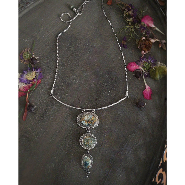 MOXIE - Seven Dwarfs Turquoise Necklace - Art In Motion Jewelry & Metal Studio LLC