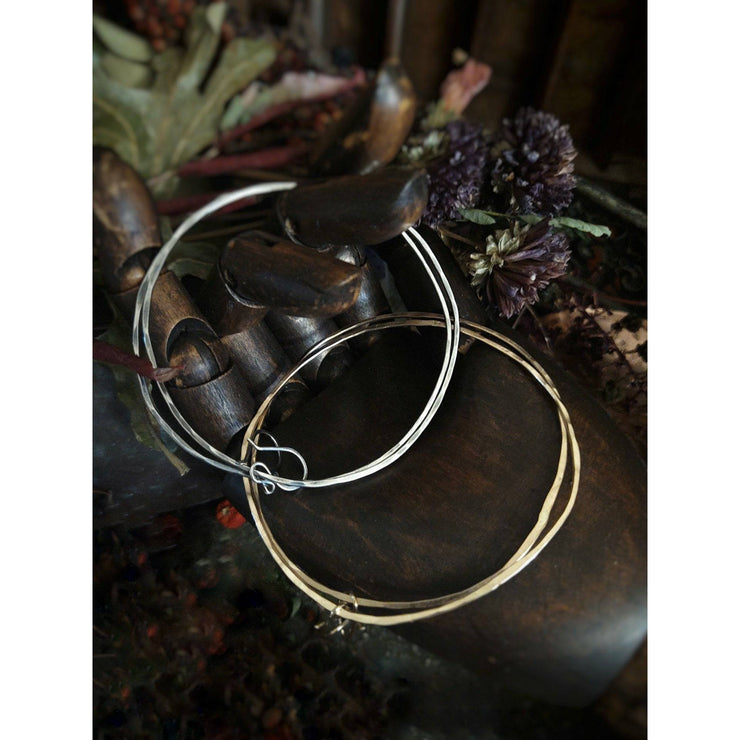 Large 3" Hoop Earrings - Art In Motion Jewelry & Metal Studio LLC