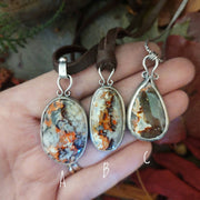 EVERYDAY ELEGANCE COLLECTION - Crazy Lace Agate - Sterling Silver Necklace - Art In Motion Jewelry & Metal Studio LLC