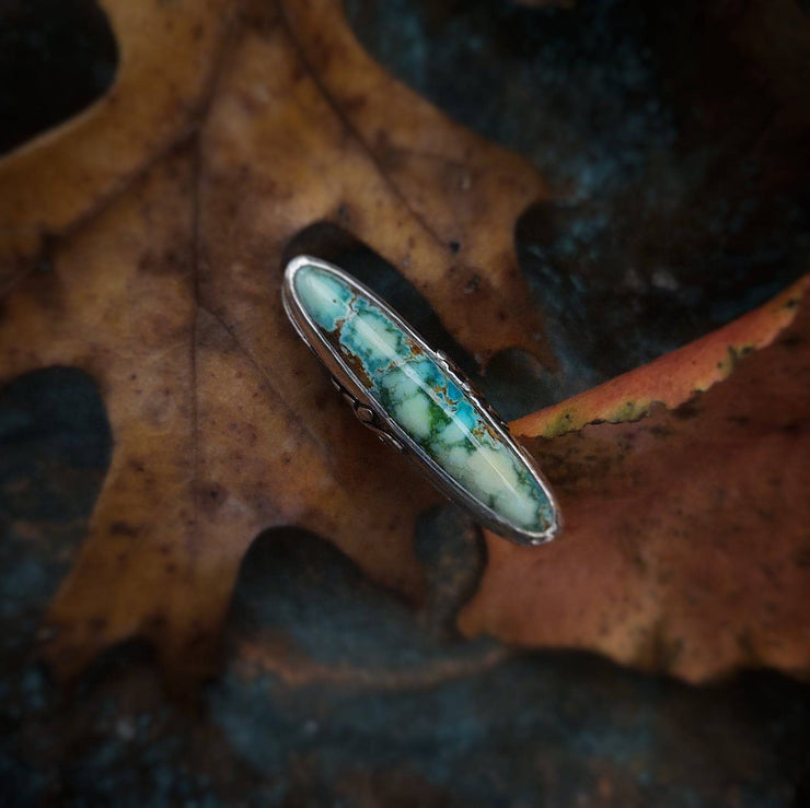 NATURE INSPIRED RING - Seven Dwarfs Turquoise - Art In Motion Jewelry & Metal Studio LLC