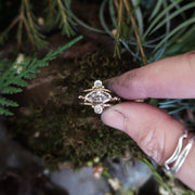 SUNSHINE INHANCER & ENGAGEMENT RING - NATURAL BEAUTY COLLECTION - Art In Motion Jewelry & Metal Studio LLC