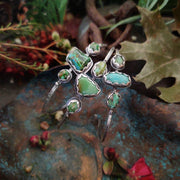DEAREST • Turquoise - Silver Cuff Bracelet - Art In Motion Jewelry & Metal Studio LLC