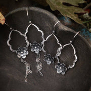 BLOOM Floral Dangle Earrings - Art In Motion Jewelry & Metal Studio LLC