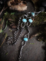 EMPRESS OF THE FOREST ~ TURQUOISE NECKLACE - Art In Motion Jewelry & Metal Studio LLC