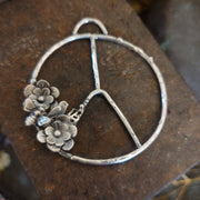 PEACE & LOVE Necklace - Sterling Silver - Art In Motion Jewelry & Metal Studio LLC