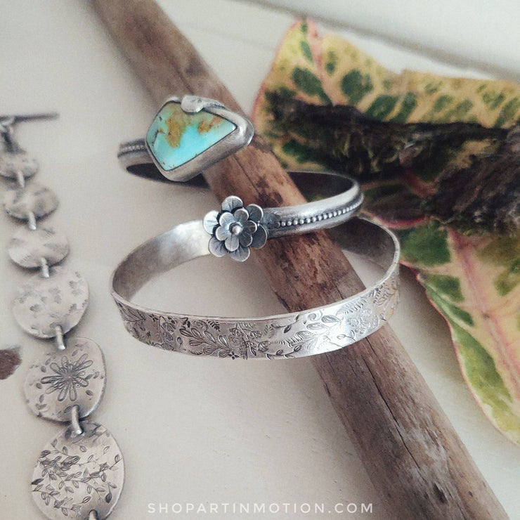 FLORA & FAUNA • Bracelet • Sterling Silver - Art In Motion Jewelry & Metal Studio LLC