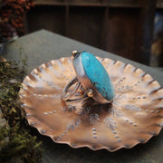 BOLD Turquoise - STATEMENT RING - Art In Motion Jewelry & Metal Studio LLC