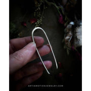 HAIR PICK • sterling silver hairpin - Art In Motion Jewelry & Metal Studio LLC