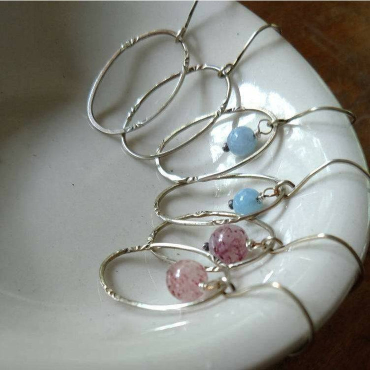 DAINTY HOOP EARRINGS • sterling silver hoops - Art In Motion Jewelry & Metal Studio LLC