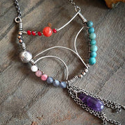 Colorful Beaded Necklace - Art In Motion Jewelry & Metal Studio LLC